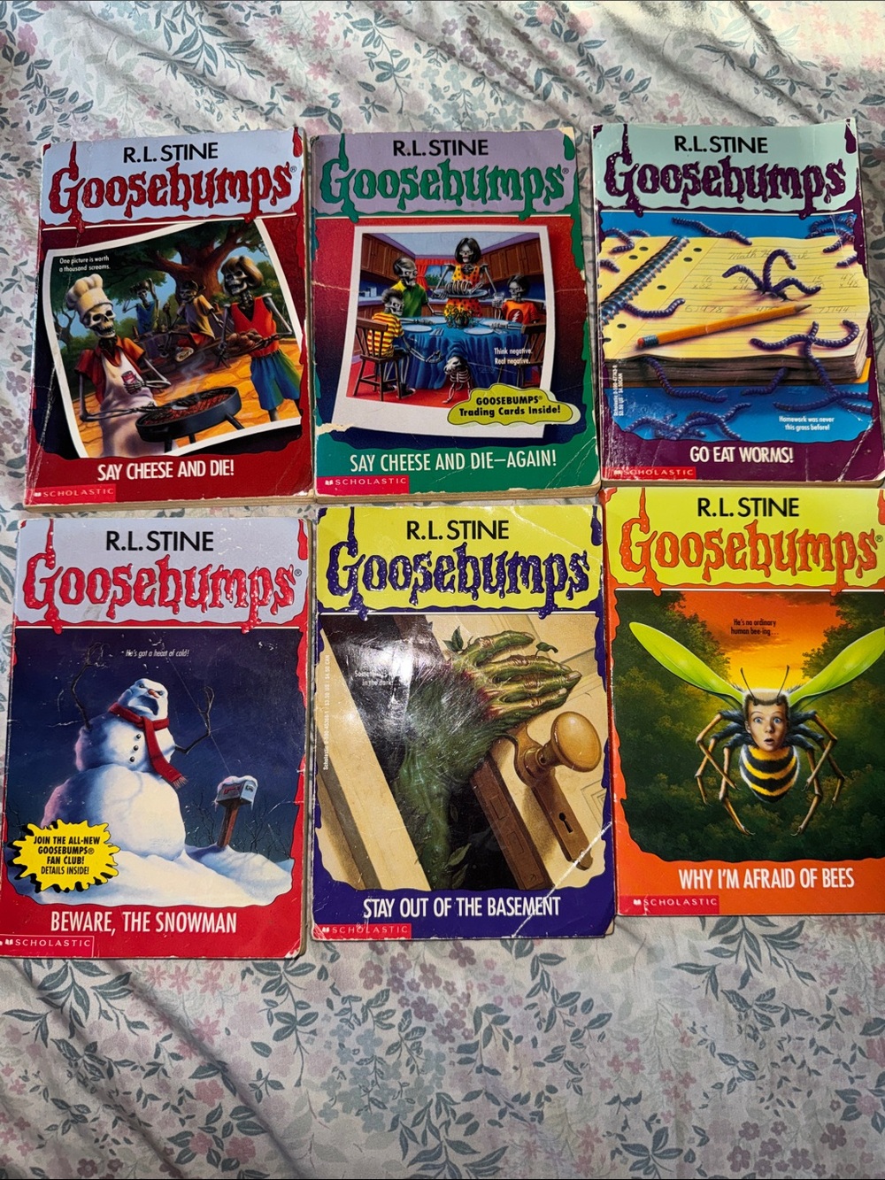 Vintage R.L. Stine Goosebumps Books